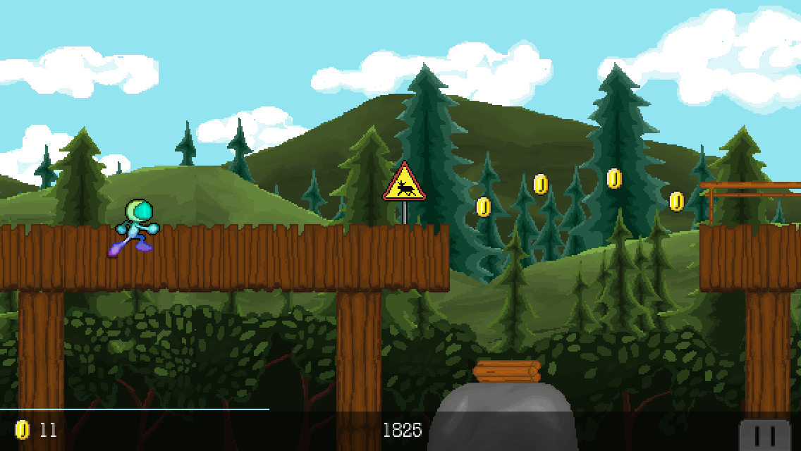 Springa - Parallax pixel art level