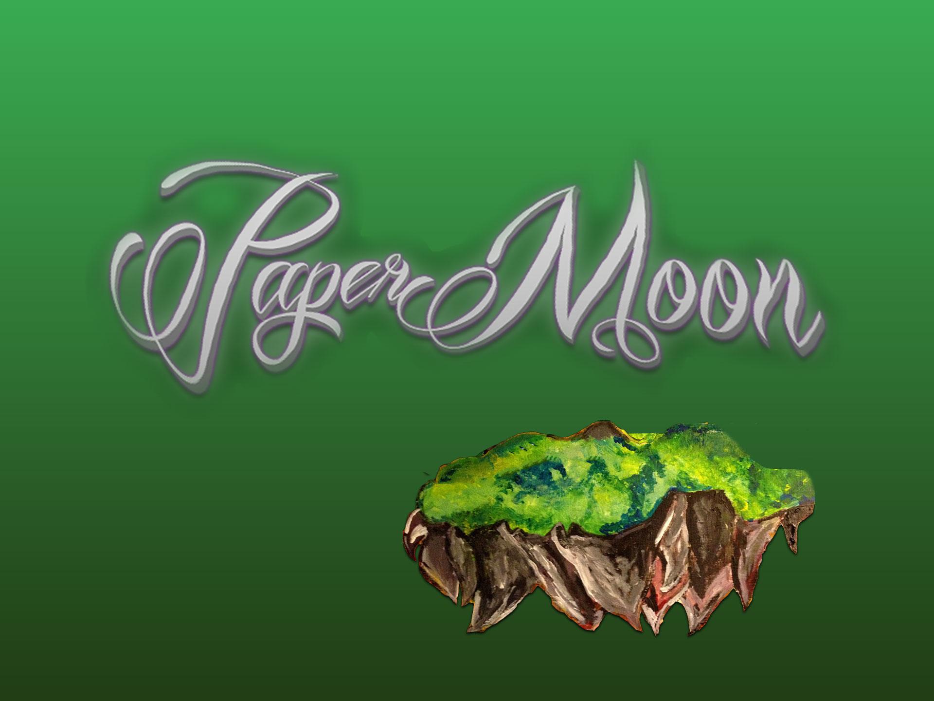 Paper Moon - Hand-painted island